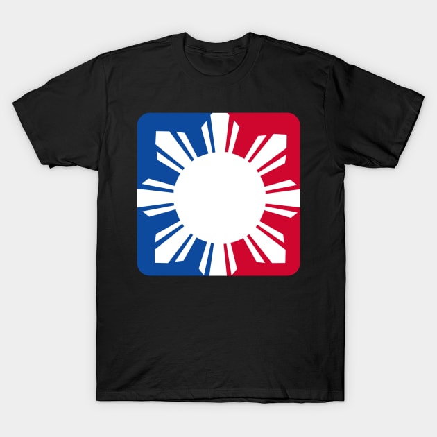 Filipino Red White Blue Sun by AiReal Apparel T-Shirt by airealapparel